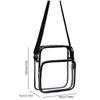 1PC Pvc Transparent Storage Bag With Adjustable Shoulder Strap, Large Capacity Crossbody Bag, Travel Money Bag