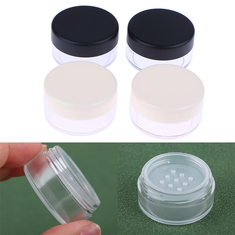 2g Handheld Empty Pot With Sieve Cosmetic Travel Makeup Jar Sifter Container Refillable Powder Empty Box Portable Plastic Box