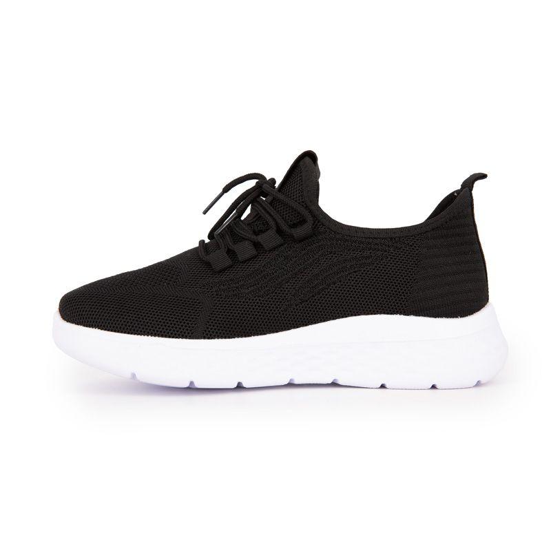 Lace-up Fabric Sneakers with Thick White Sole Women KELARA