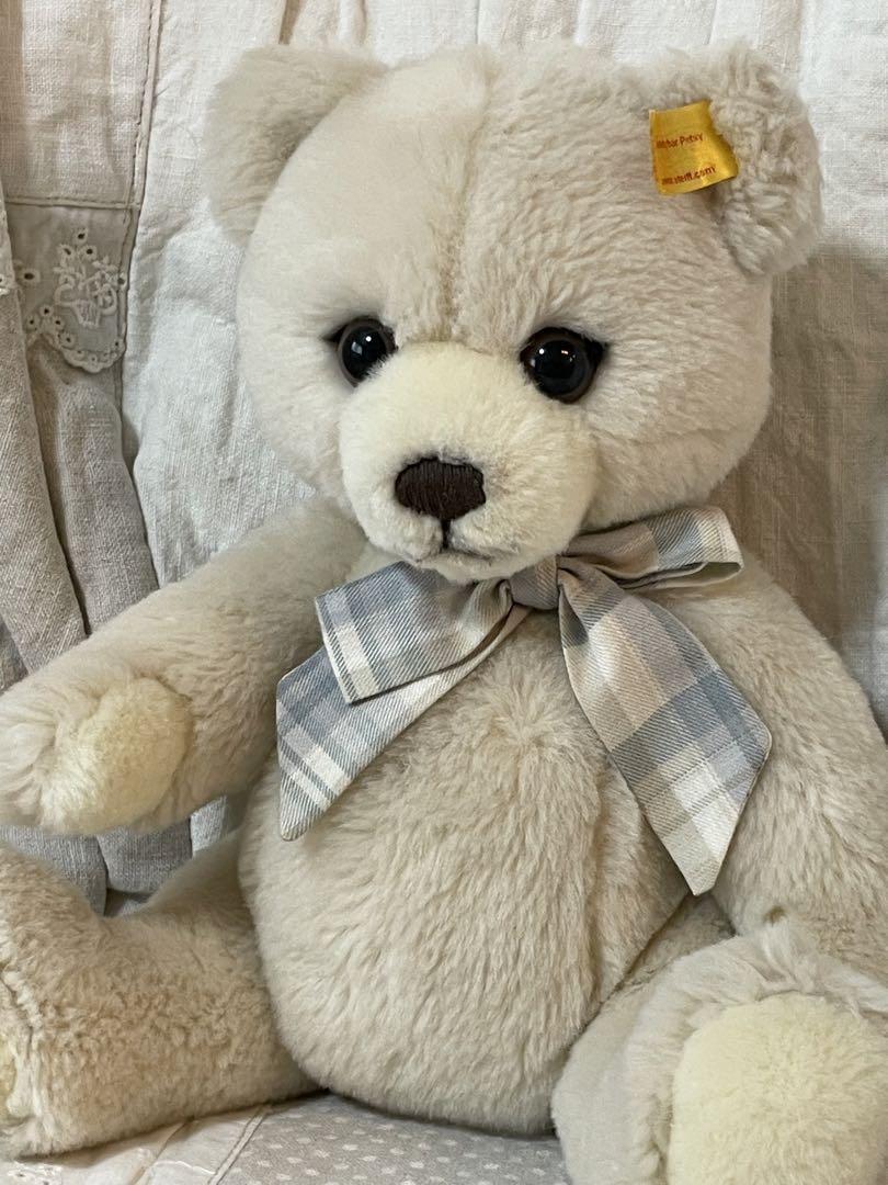 

[USED] German Steiff white teddy bear