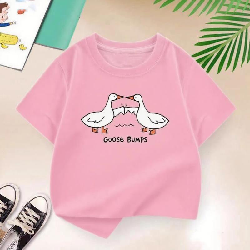 

2026 Chicken Skin Tshirt Summer Unisex s and Women s Casual Cute Roundneck Short Sleeve Multicolor S