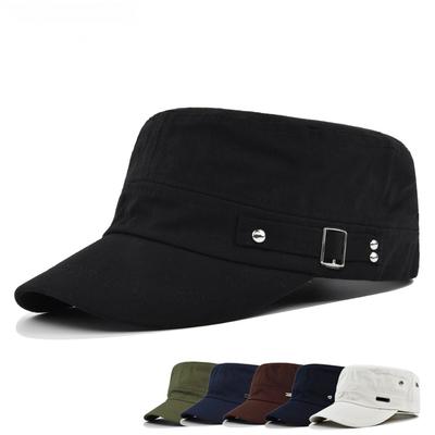 Hat Men's Flat Military Hat Is Simple And Versatile, Middle-Aged Hat Spring And Autumn Duck Tongue Casual Fashion New Style