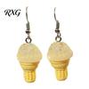 Smooth Surface Earrings 1 Pair Cute Ice Cream Dangle Earrings, Fun Imitation Food Drop Summer Jewelry Gifts for Women Girls Pendant