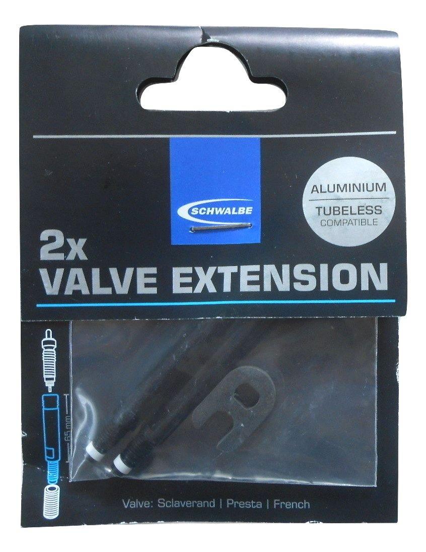 

SCHWALBE Valve Extensions (Black, 65mm) - Pack of 2 [Imported]