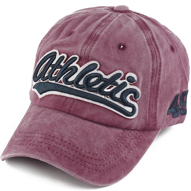Spring Summer Embroidery Alphabet Baseball Cap Men Ladies Retro Hat Peaked Cap Embroidery Patch