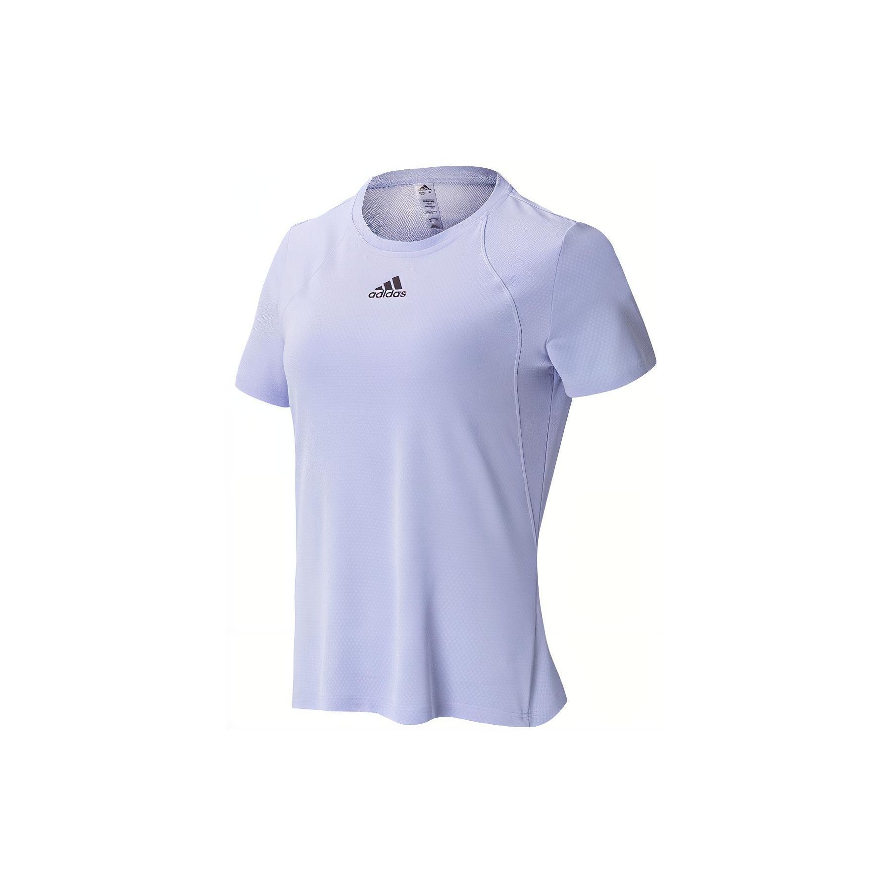 

Adidas Heatrdy Focus T Повседневная тренировочная дышащая футболка с короткими рукавами женские топы лавандово-светло-фиолетовые HE7577 S