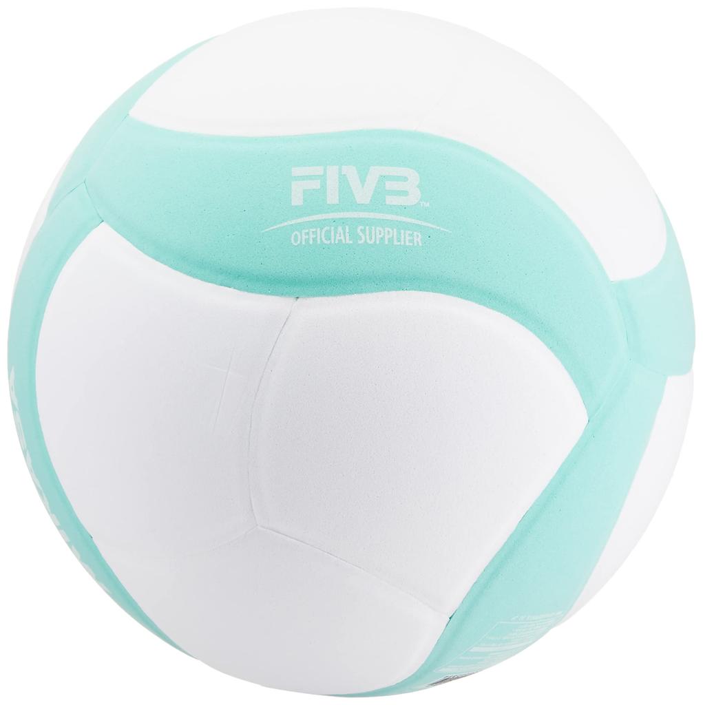 MIKASA Smile Lesson Volleyball, Size 4, 210g, White/Green, VS210W-W-G, Recommended Internal Pressure: 0.10-0.15 kgf/cm²