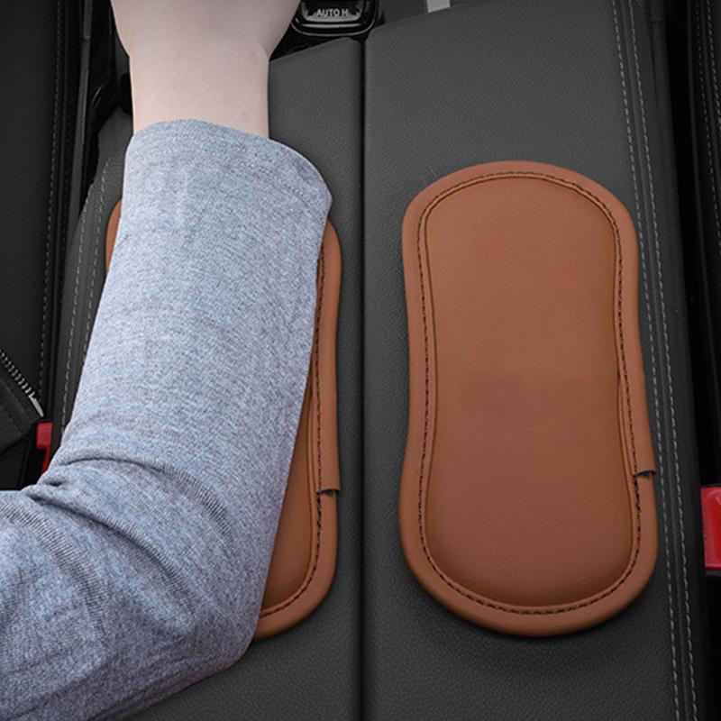 Leather Car Leg Cushion Elastic Memory Foam Knee Pad Car Pillow Cushion Armrest Pad Universal Thigh Support Accessories