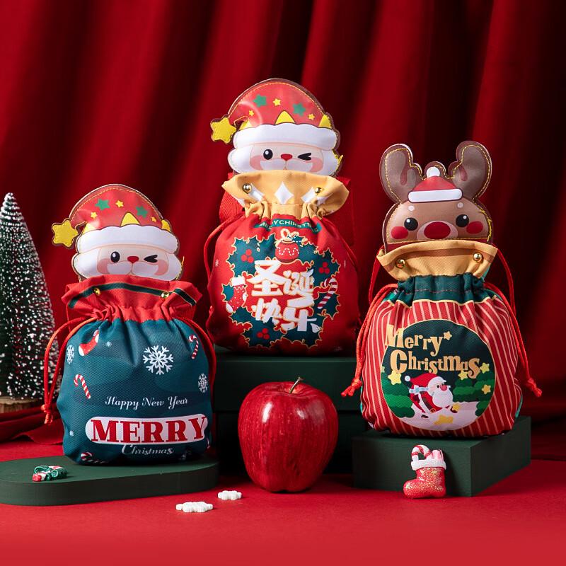 

Christmas Fabric Drawstring Gift Bag