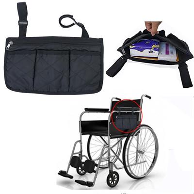 Multi-pocket Wheelchair Hanging Bag Portable Folding Seat Armrest Side Storage Bag Chair Organizer Waterproof Arm Rest Pouch