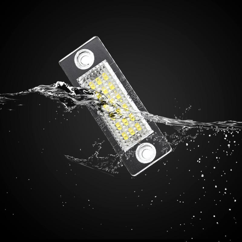 LED License Plate Light Compatible with Volkswagen Touran Golf Passat Skoda Car Accessories Auto Parts Lighting System