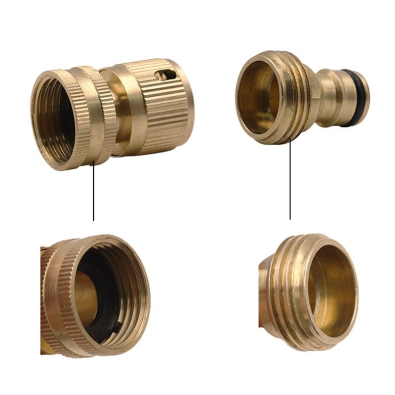 Garden Hose Accessories 3/4inch Female Quick Connector Pressure Washer Connector Water Hose End Brass Connector Fitting