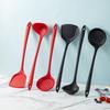 Large Silicone Cooking Utensils Set: Spatula, Soup Ladle, and Skimmer Strainer