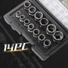 14Pcs High Strength Nut Extractor Socket Set Portable Damaged Bolt Removal Tool for Workshop Mechanic Use
