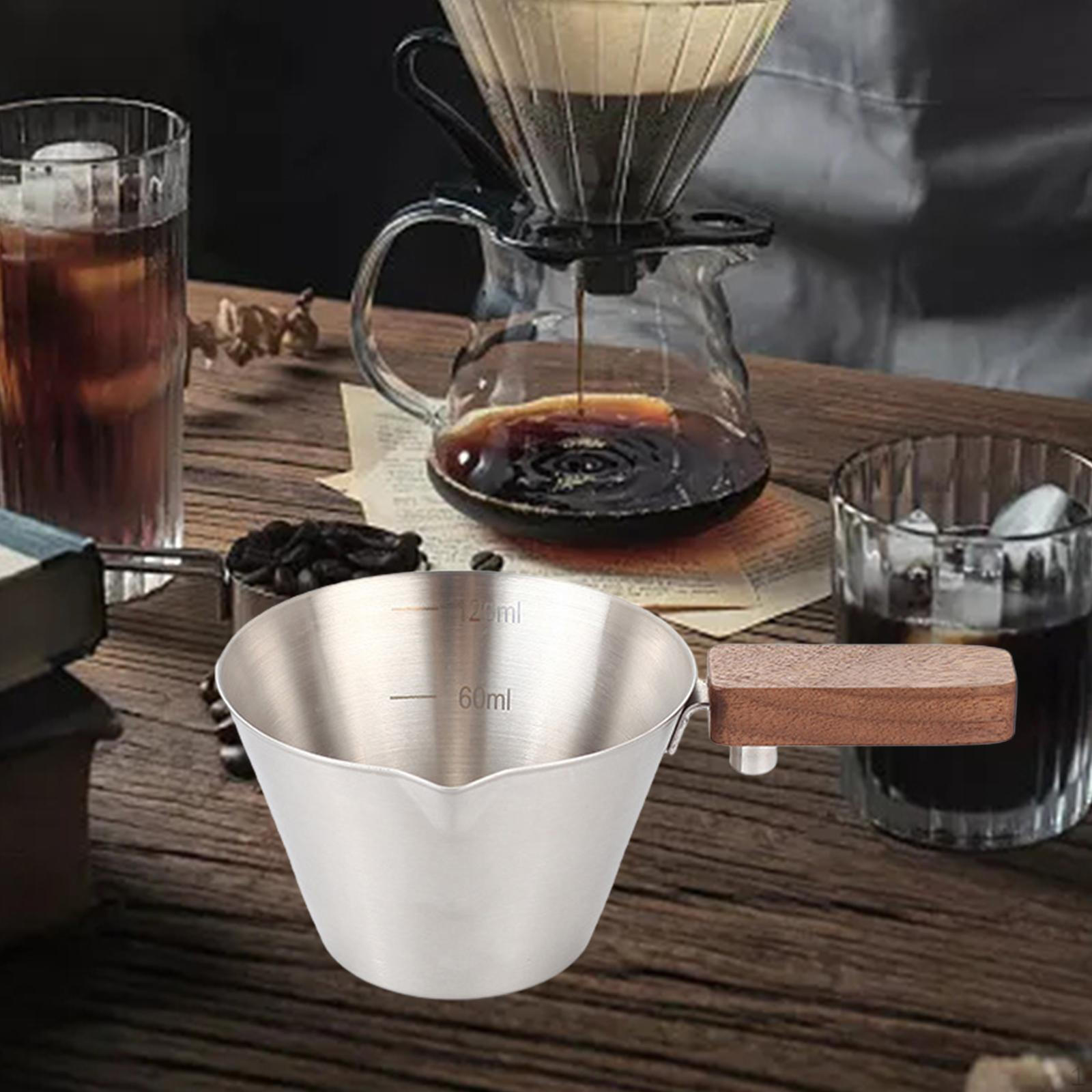 

Чашка для эспрессо с ручкой, мерный стакан для кофе, портативный для заливки argent