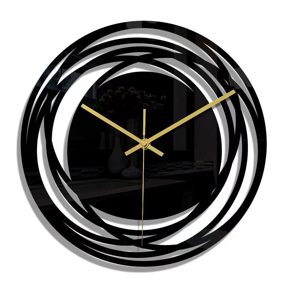Nordic Simple Living Room Decorative Acrylic Wall Clock - No Drilling Needed, Large Hanging or Table Clock