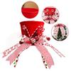 Cross-border Christmas Tree Topper: Star Hat with Bow and Retractable Spring
