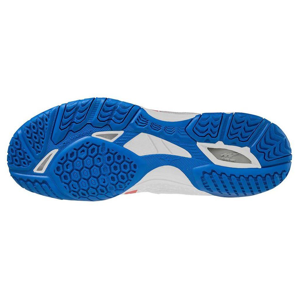 Mizuno Wave Medel 6 Shock Absorbing Non-Slip Durable Breathable Low-Top Training Shoes Unisex Sneaker White Red Blue 81GA191521