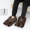 Winter Warm Soft Indoor Floor Slippers Creative Animal Paw Slipper Unisex Funny Cartoon Dinosaur Claw Plush Slides for Children