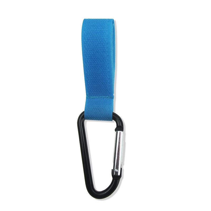 Metal Carabiner Stroller Hook with Nylon Velcro for Mummy Bags