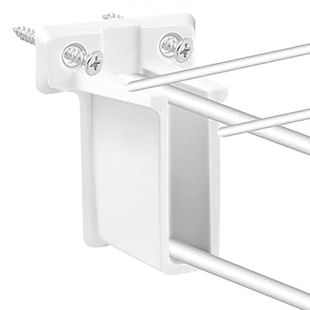 8/12Pcs Wardrobe Closet Rod Bracket Wire Rack End Bracket Wire Shelf Corner Support Bracket Easy to Installation