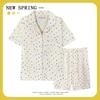 Women’s Cute Cotton Short Sleeve Pajama Set - Summer Style