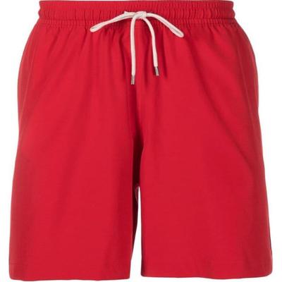 Polo Ss23 Solid Color Logo Print Slim Fit Elastic Shorts Men Shorts Red 710907255-005