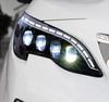 Fits 2016-2019 Peugeot 4008/5008 headlights with crystal lenses and LED sequential turn signals.
