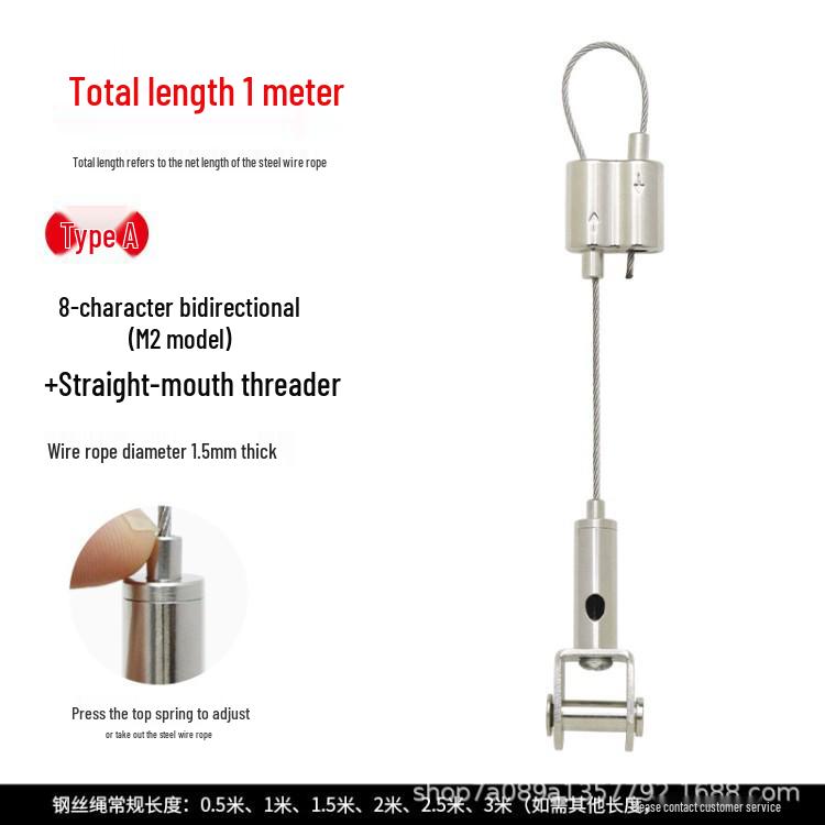 Stainless Steel Safety Cable for Hanging and Securing Signs or Lighting