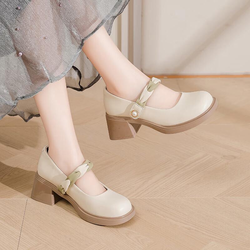 Daphne Elegant French Mary Jane High Heels 39