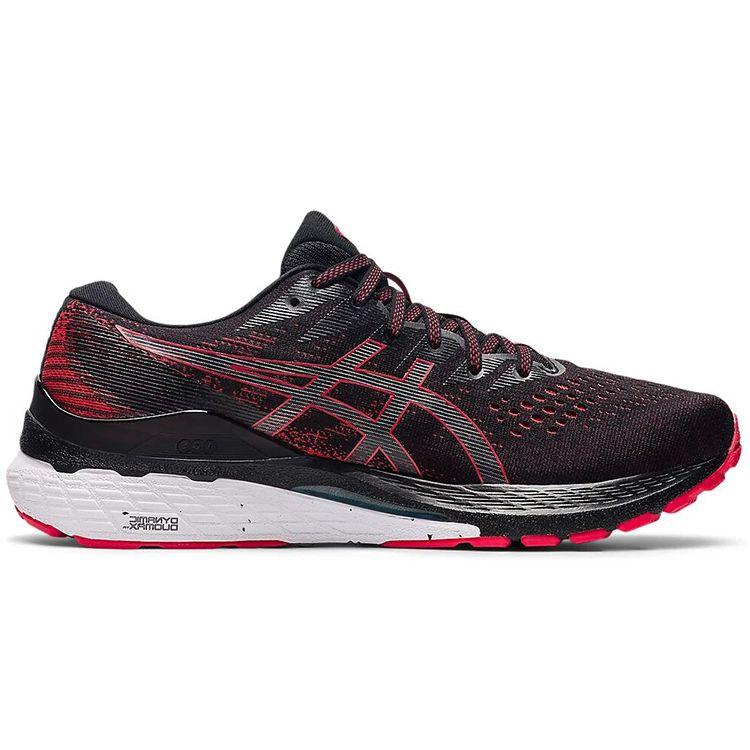 Asics Gel Kayano 28 Black Electric Red Men Sneakers 1011B189-002