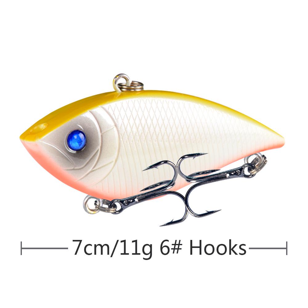 Vibration Lure Set, 11g for Long Casts, All Water Layers, Universal Bass Fishing Artificial Bait