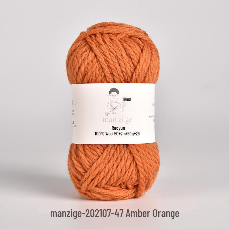 100% reine Wolle Grobgarn zum Handstricken von Mänteln, Schals und Pullovern - 5 mm dick