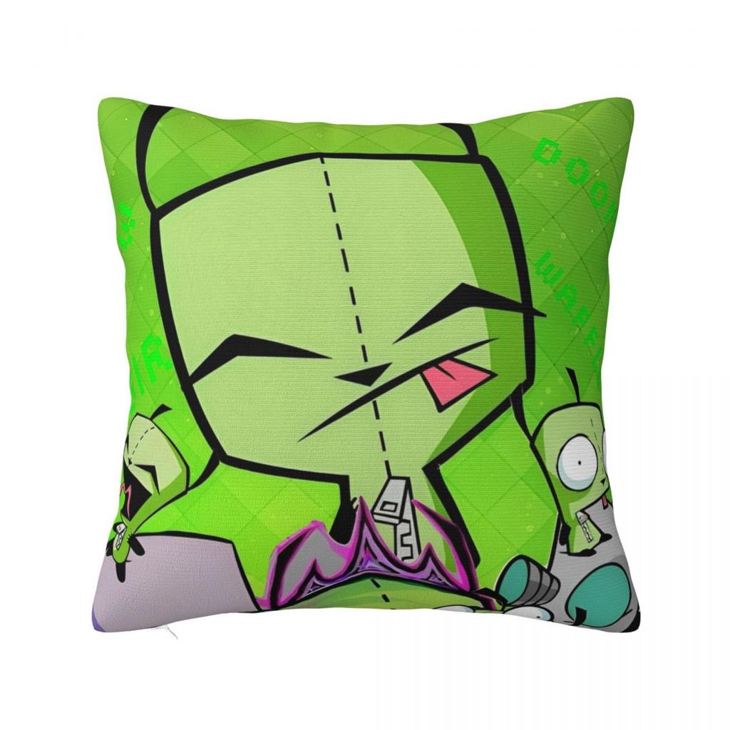 Invaders Zims Gir Cartoon Square Pillow Case Cushion Covers Fashion Polyester Decorative Pillowcase For Bed 40*40Cm