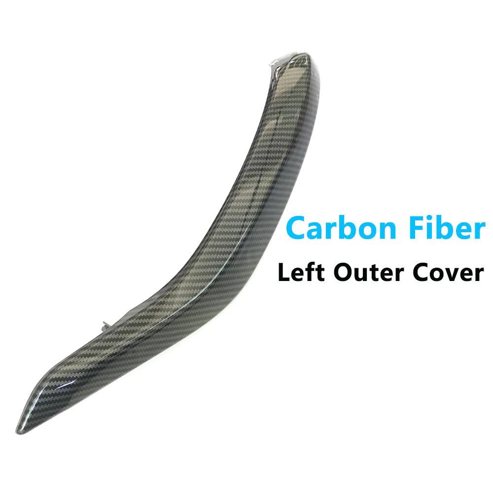 Car Interior Passenger Doors Pull Handle Outer Leather Cover Replacement For BMW X5 X6  F15 F16