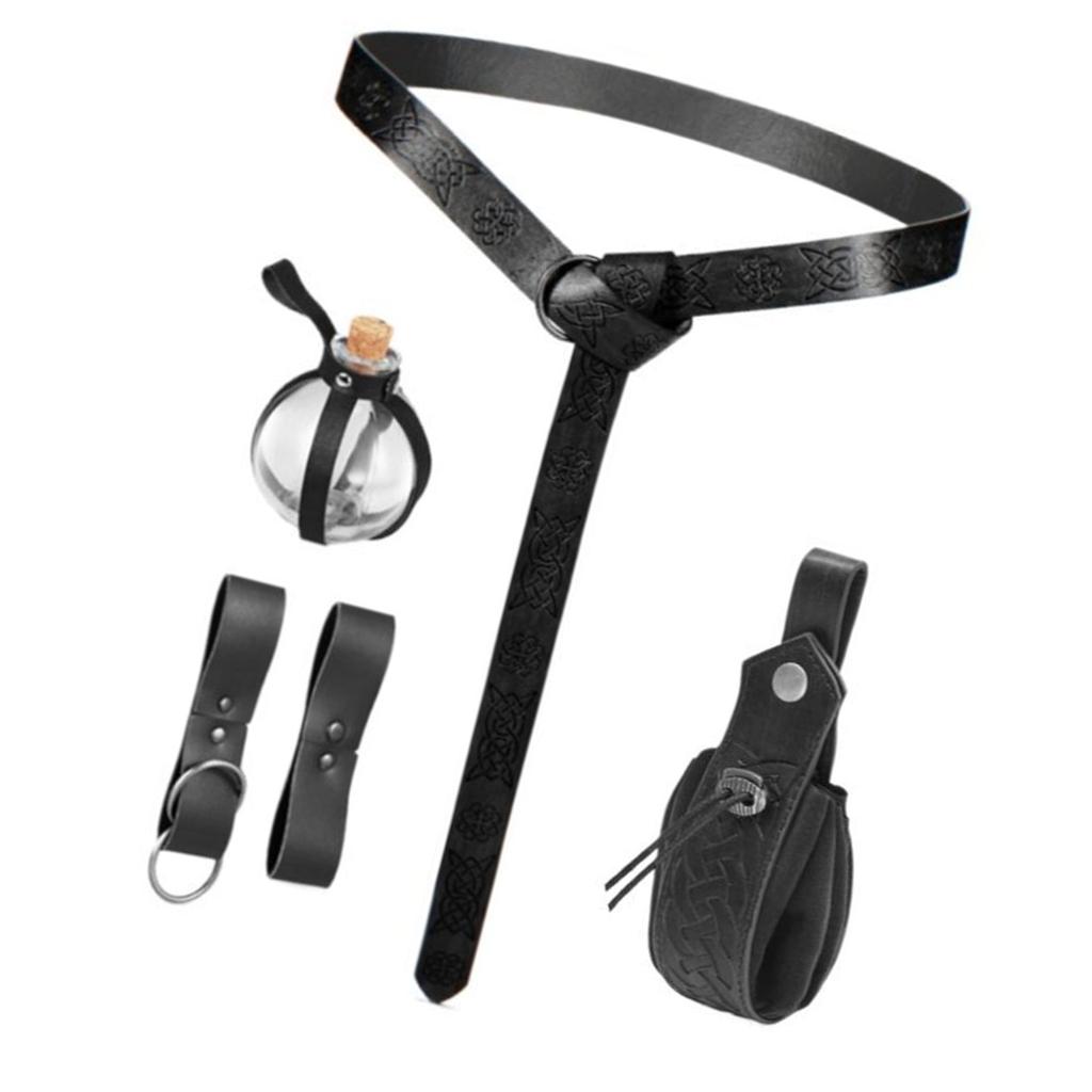 Medieval Waistband Vintage Cosplay Alchemist Belt for Men Cosplay Supplies Waistband for Photoshoots and Stage