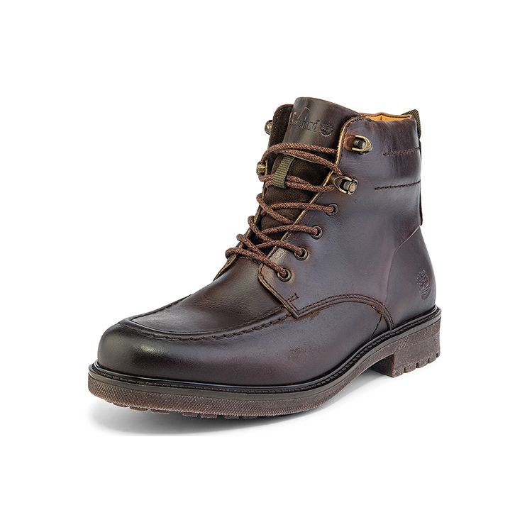 Timberland Oakrock Casual Waterproof Short Boots Men Boots Dark-Brown A2KBY242