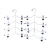 4-Layer MultiFunctional Stainless Steel Clothes Hangers With 8 Clips Pants Storage Rack Closet Organizer Space Saving 1PC