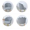 Schminkstuhl Sofa Blütenblatt Stuhlbezug Elastisch Polarfleece Hoher Sessel Hockerbezüge für Mädchen Schlafzimmer Heim Lesezimmer Dekoration