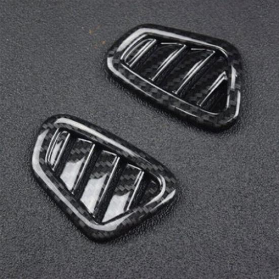 Fit For Benz E-Class 2016-2021 Carbon Fiber Dashboard Air Outlet Vent Frame Trim