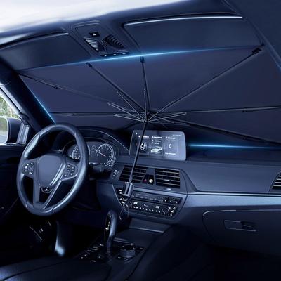 Pare-soleil pour pare-brise avant de voiture Protection UV Parapluie Parasol Cache-visière Pare-brise Rideau de voiture Pare-soleil