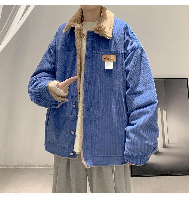 Lammfell Herren Verdickte Cordjacke - Wintermode, Trendiger Retro Amerikanischer & Japanischer Stil
