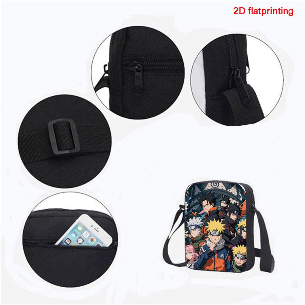 NARUTO Animated 15in Daily Pack with Adjustable Carry Straps, Children Daily Lightweight School Carrier for Boys & Girls Age 6-10