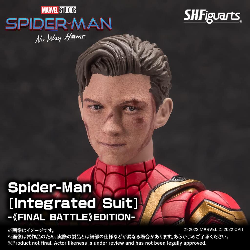 TAMASHII NATIONS No Way Home Final Battle Edition Bandai Spirits Actionfigur Spider-Man Spider-Man [Integrierter Anzug] S.H.Figuarts