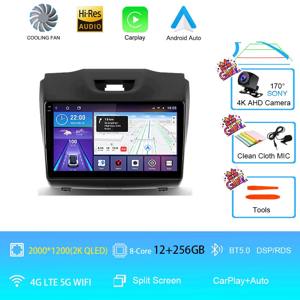 Android14 Video Player Carplay For Chevrolet Holden S10 TRAILBLAZER COLORADO ISUZU DMAX GPS Car Radio Audio Multimedia Stereo