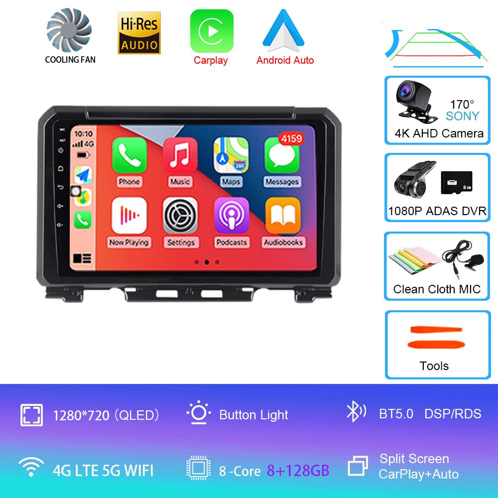 Android 14 For Suzuki Jimny 2018 2019 2020 Car Radio Multimedia Video Player Navigation GPS 5G WIFI DSP Carplay Auto 360 Camera