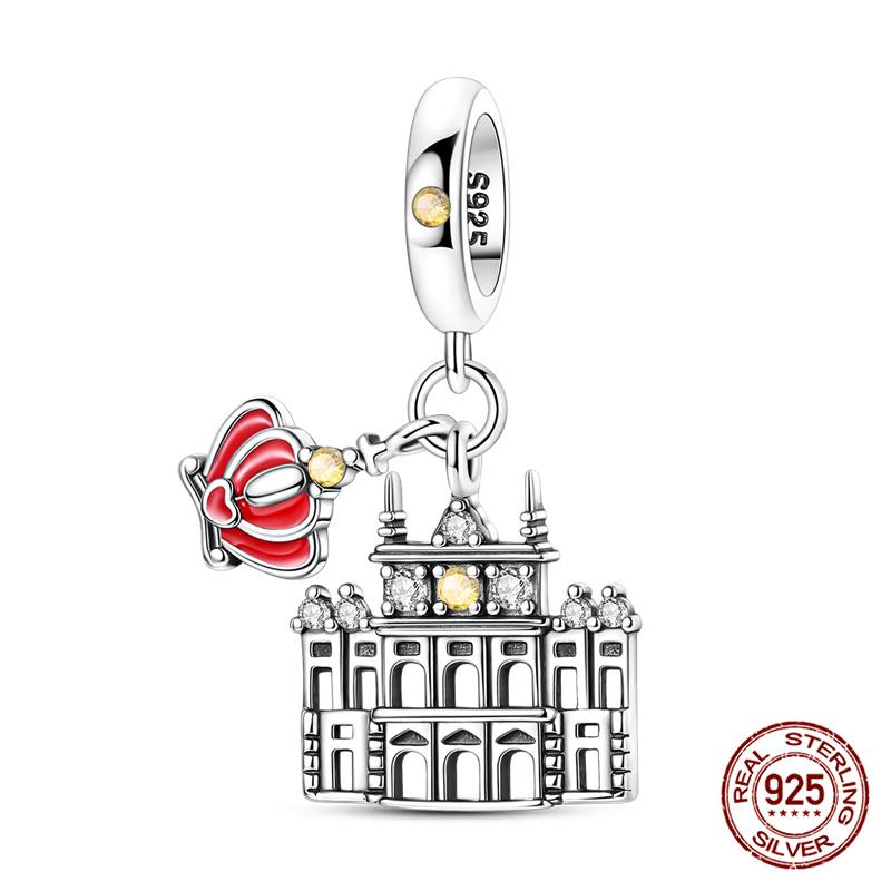 New 100 Copper Roman Colosseum Empire State Building Charm Bead Charms Compatible With Authentic Bracelets Do It Yourself Jewellery Making Womens Gi
