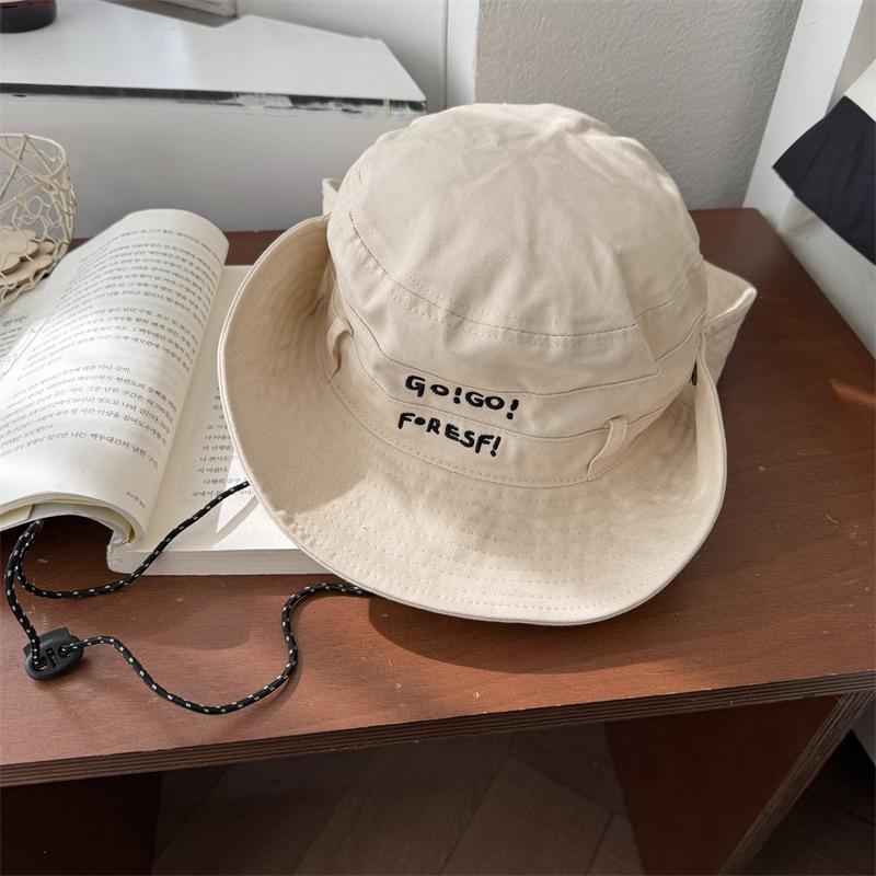 

Кепка для рыбалки с большими полями, шляпы-ведра для женщин и мужчин, однотонная, с надписью, защита от солнца, походная, альпинистская кепка