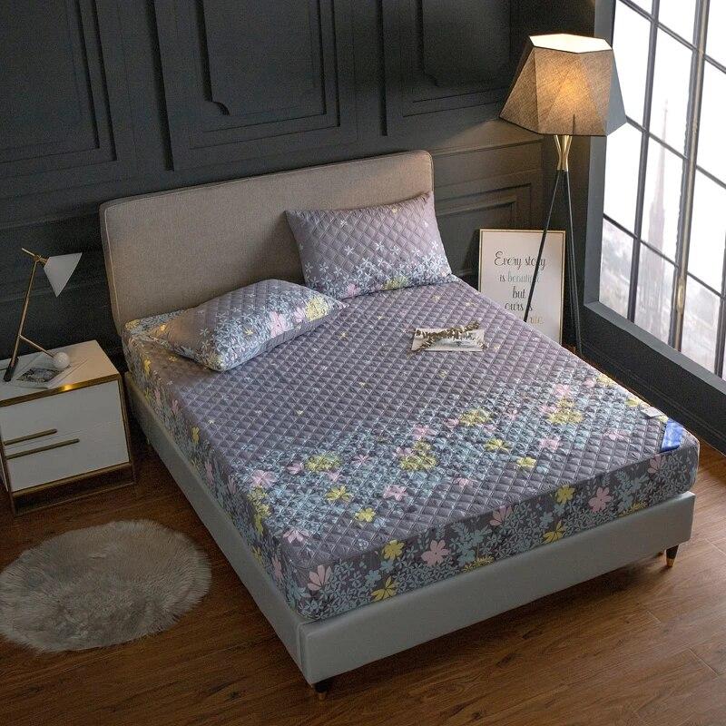 Waterproof Fitted Sheet Solid Color Mattress Cover Single Bed Double Bed Elderly and Children Mattress Protective Cover200*220