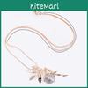 Angel Wing Necklace Floral Design Elegant Alloy Pendant Jewelry Gift For Women Special Occasion